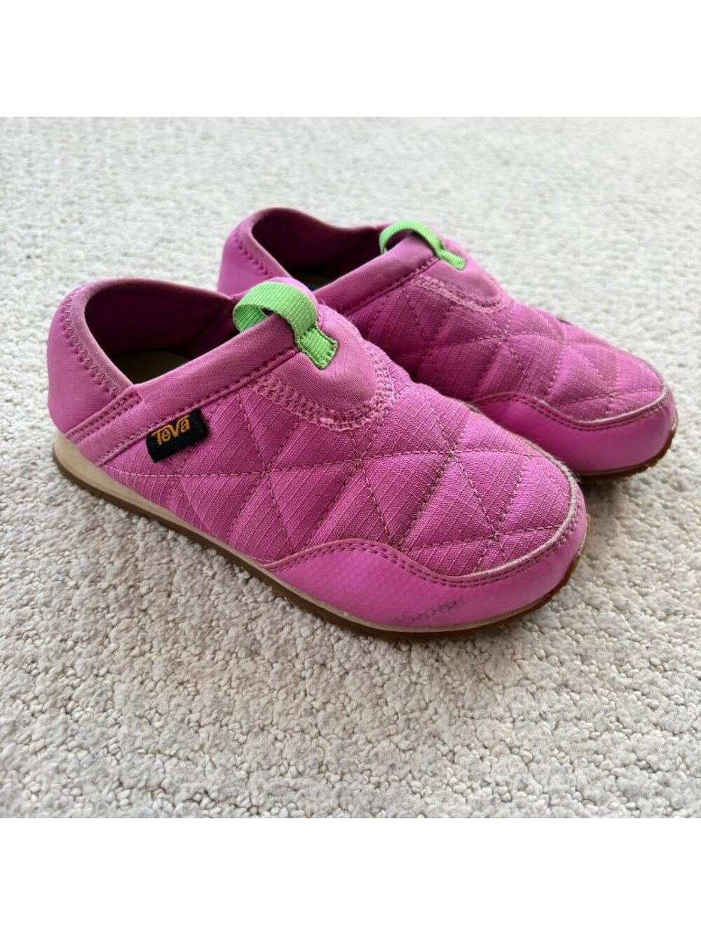 Teva pink quilted sneakers